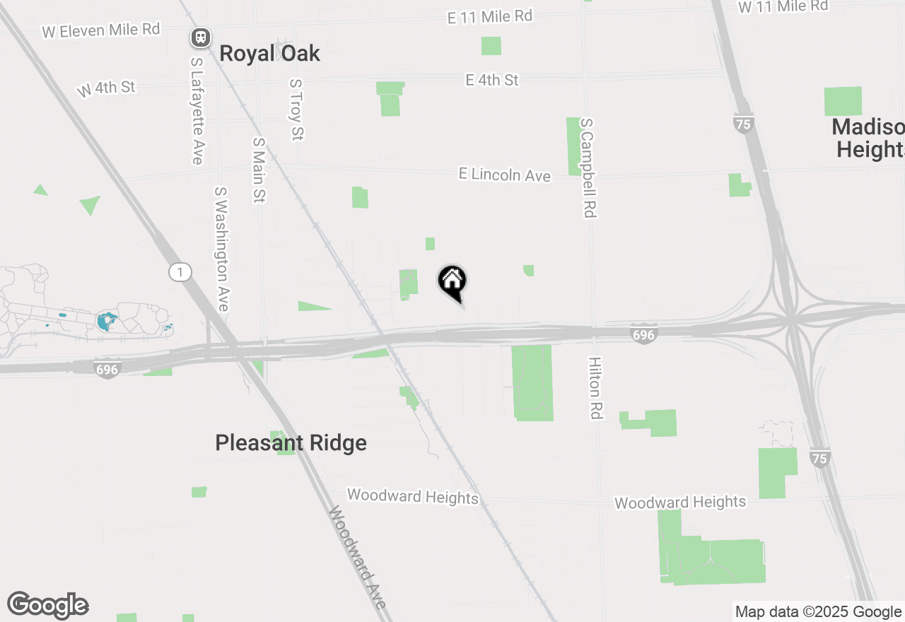 Map of 1516 Wyandotte Avenue, Royal Oak, MI 48067