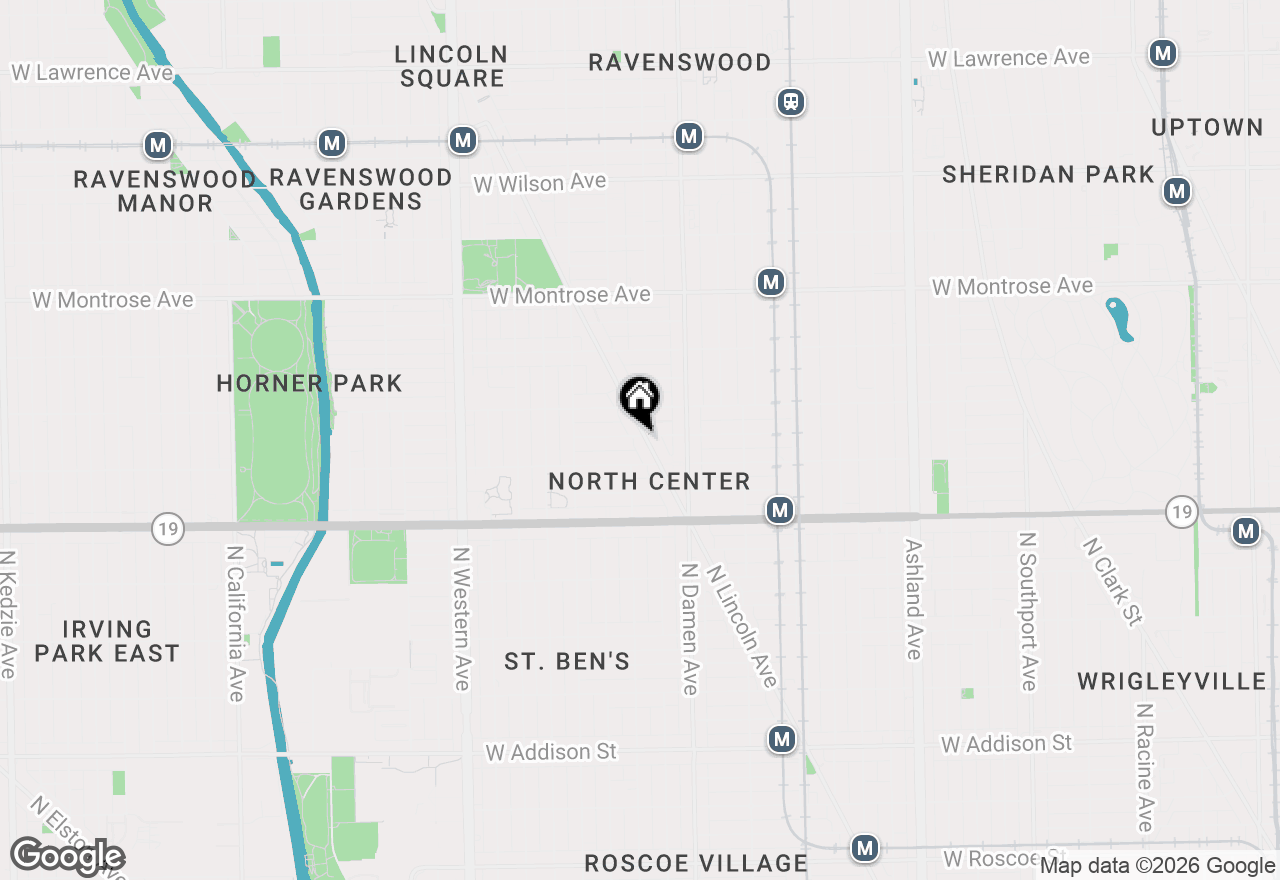 Map of 4128 N Lincoln Avenue #2F, Chicago, IL 60618