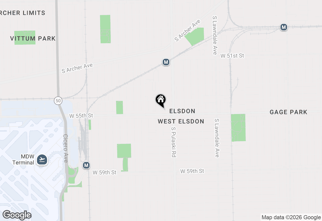 Map of 5445 S Karlov Avenue, Chicago, IL 60632