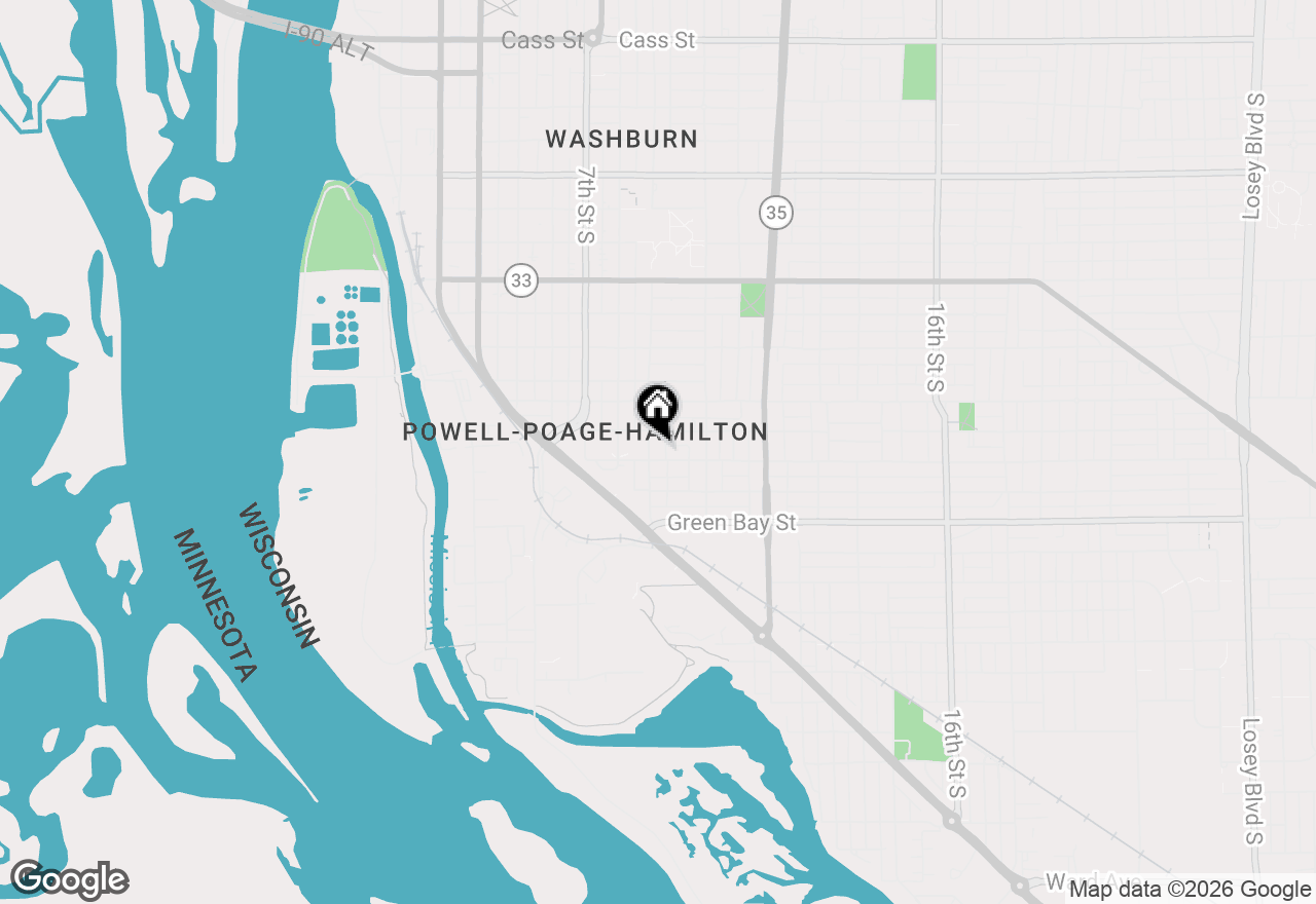 Map of 1519 9th St S, La Crosse, WI 54601