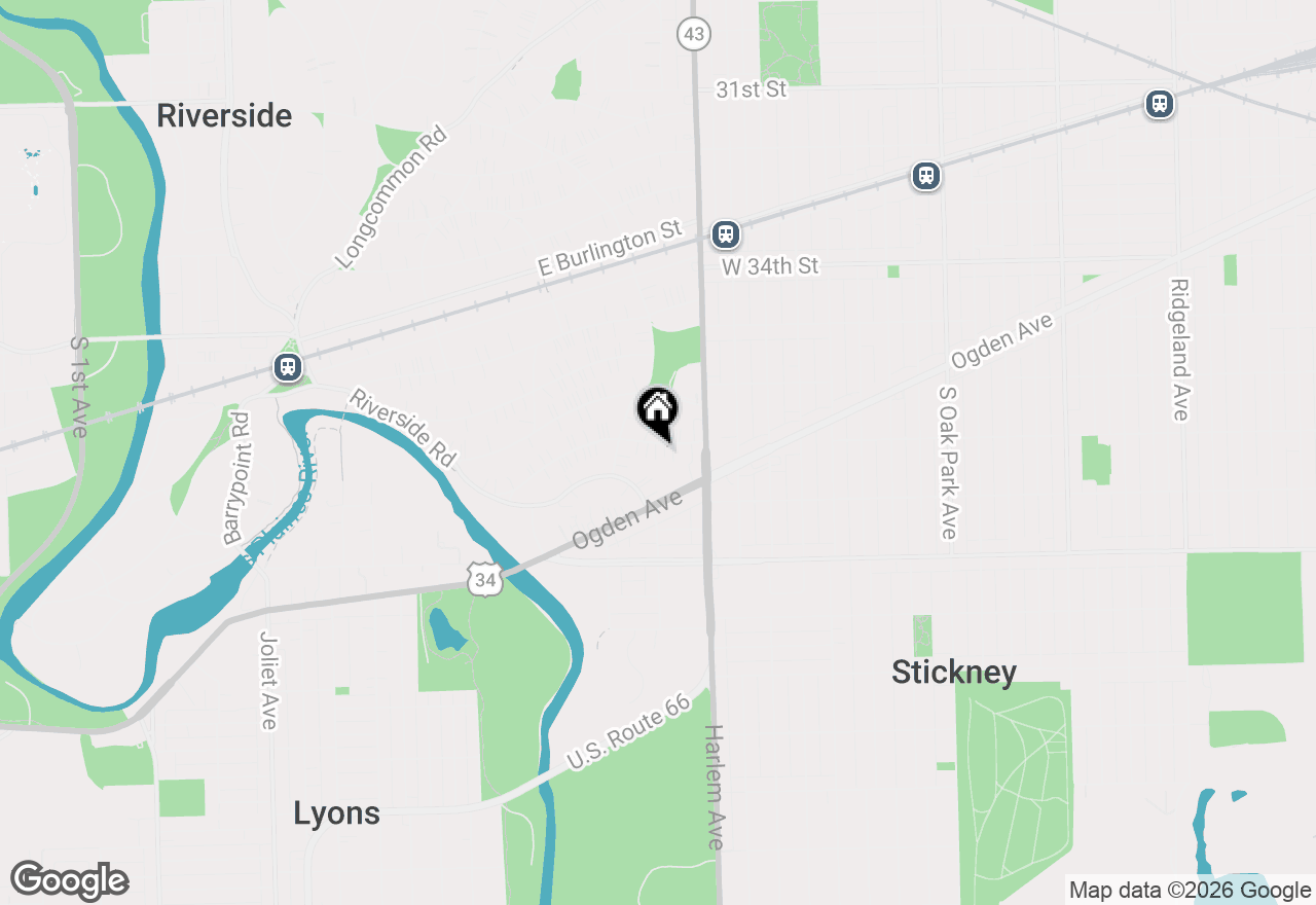 Map of 377 Blackhawk Road, Riverside, IL 60546