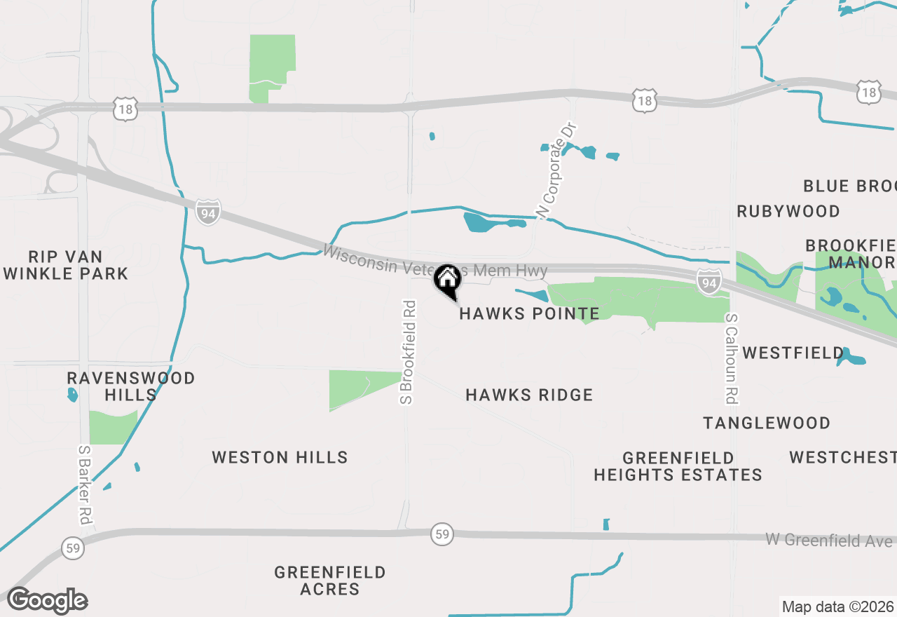 Map of 18520 Emerald Cir #F, Brookfield, WI 53045