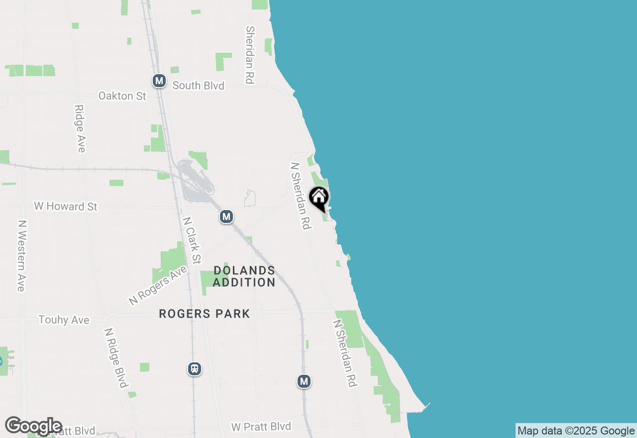 Map of 7512 N Eastlake Terrace #1W, Chicago, IL 60626