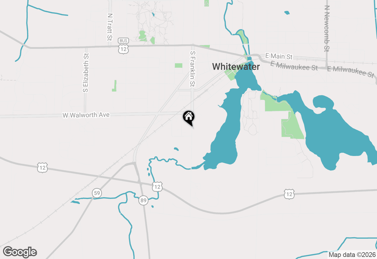 Map of 562 S Franklin St, Whitewater, WI 53190