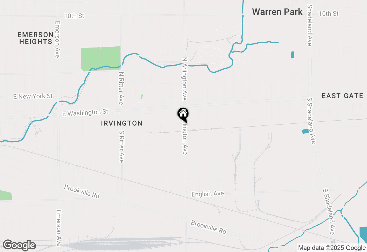 Map of 130 S Arlington Avenue, Indianapolis, IN 46219