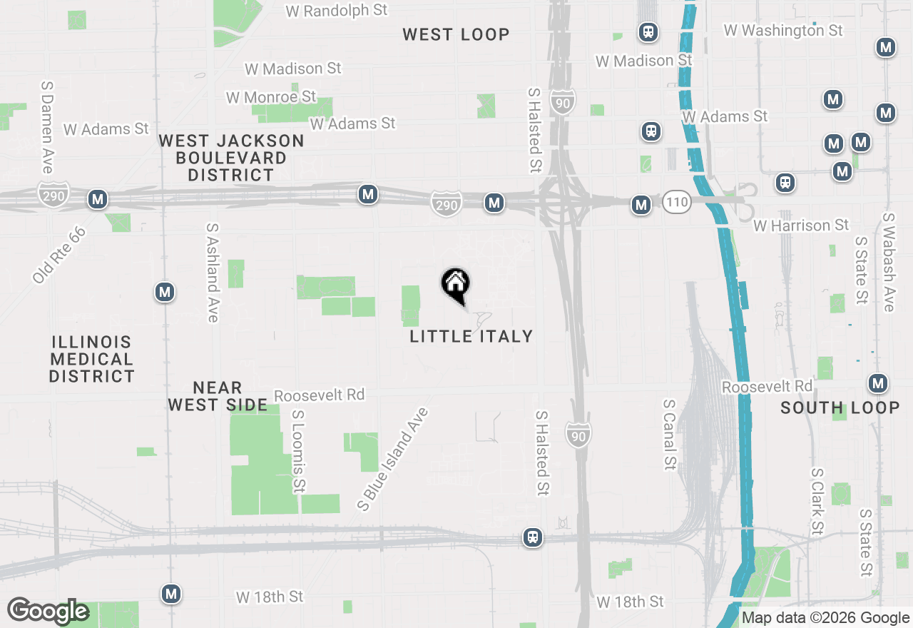Map of 847 S Miller Street, Chicago, IL 60607