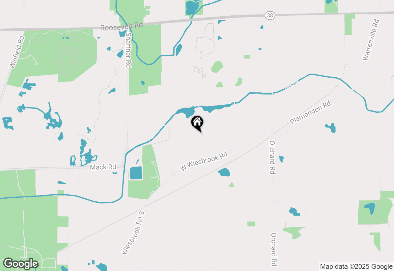 Map of 1590 Stonebridge Trail, Wheaton, IL 60189