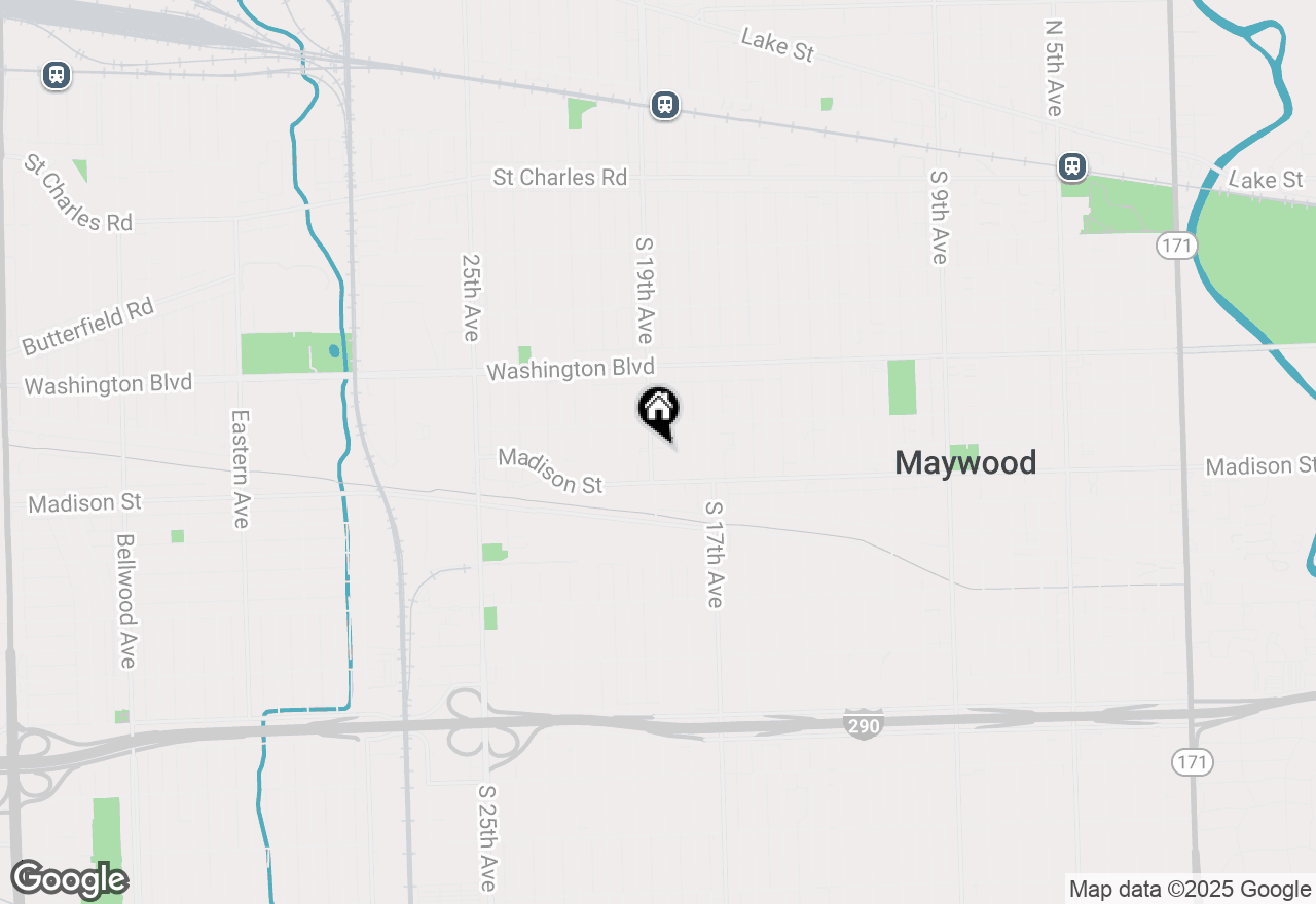 Map of 823 S 19th Avenue, Maywood, IL 60153