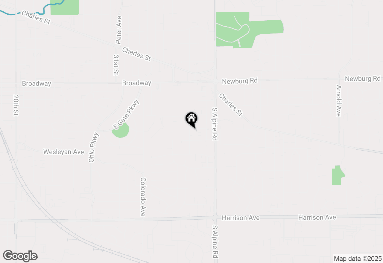 Map of 1908 Ridgeland Road, Rockford, IL 61108