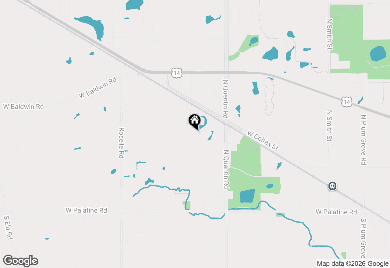 Map of 422 N Lake Shore Drive #422, Palatine, IL 60067