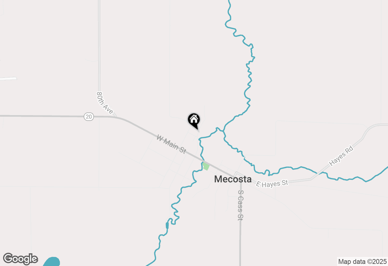 Map of 349 N Penn Street, Mecosta, MI 49332
