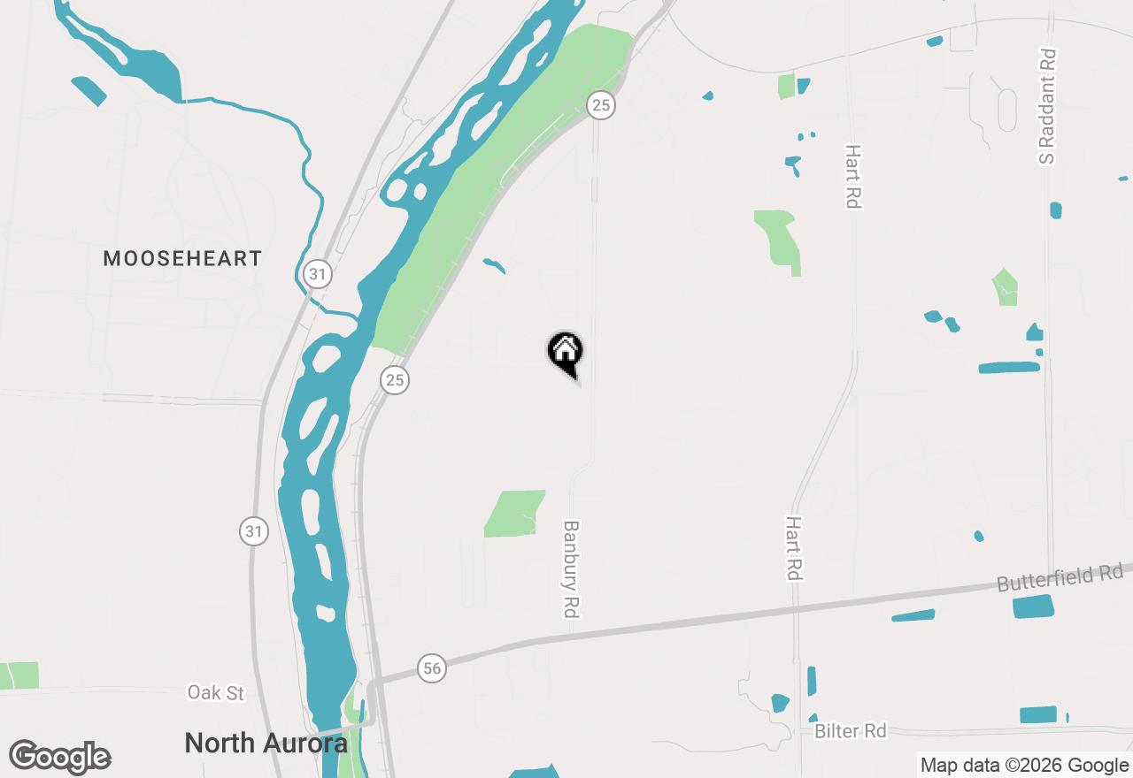 Map of 357 Ridge Road, North Aurora, IL 60542