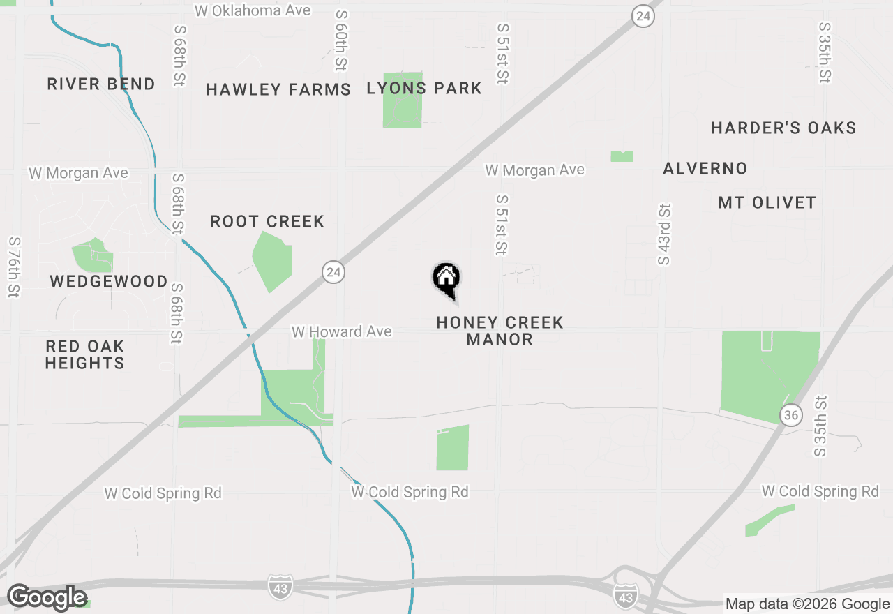 Map of 3834 S 54th St, Milwaukee, WI 53220