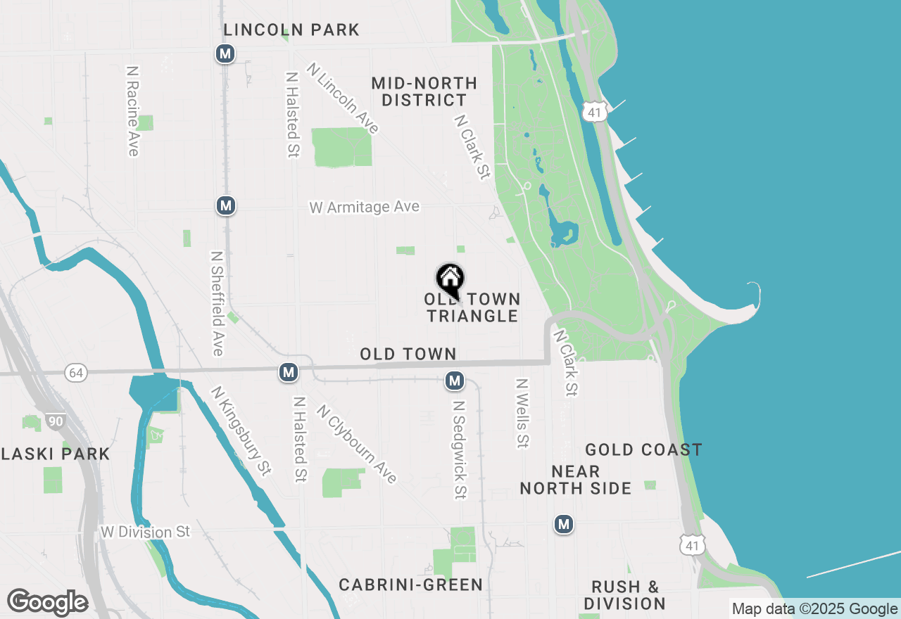 Map of 1722 N Sedgwick #1, Chicago, IL 60614