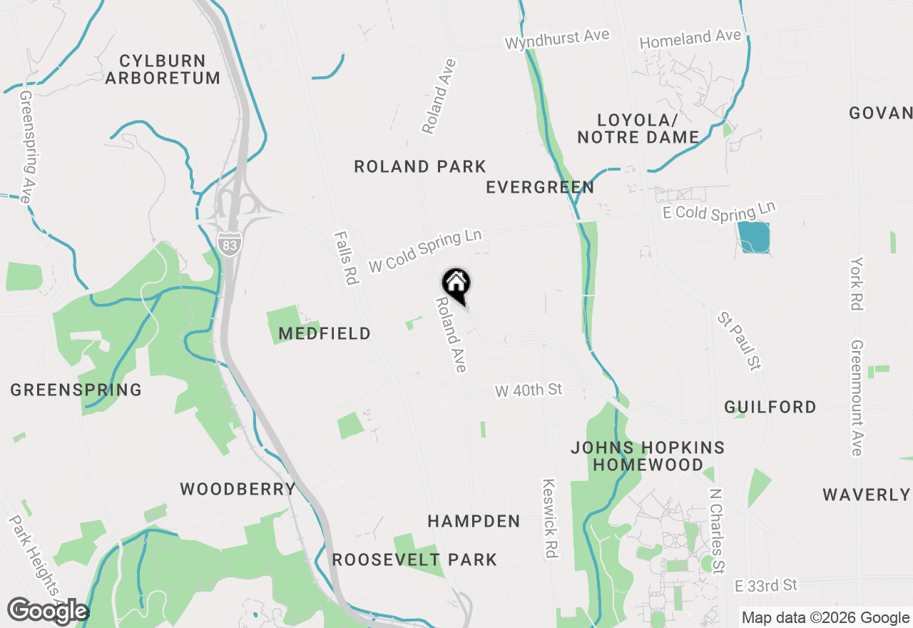 Map of 903 W University Pkwy #402, Baltimore, MD 21210