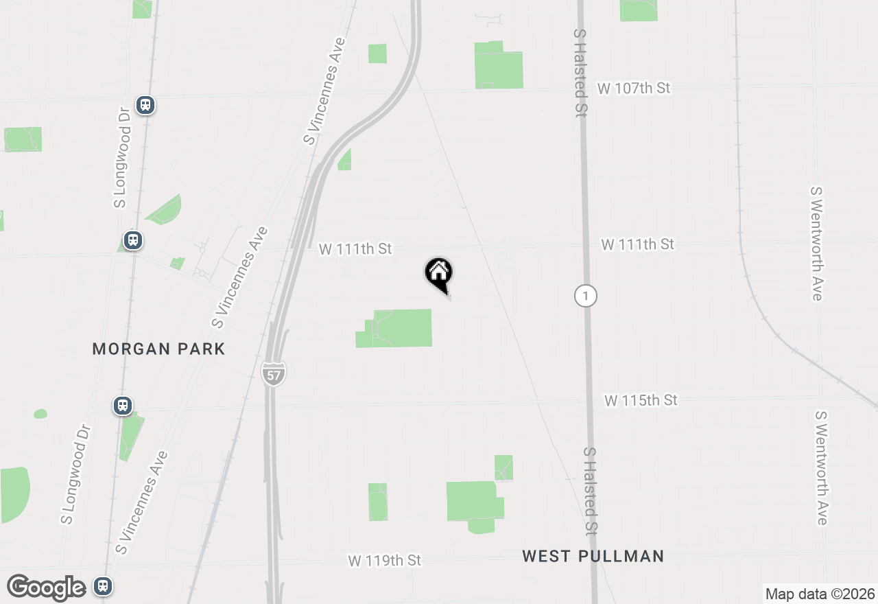 Map of 1150 W 112th Place, Chicago, IL 60643