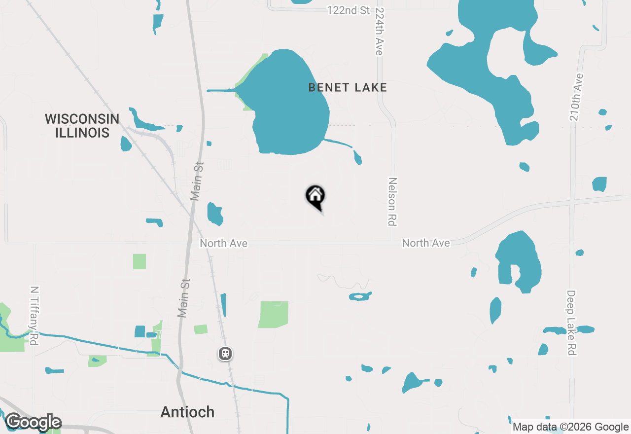 Map of 344 Bridgewood Drive, Antioch, IL 60002