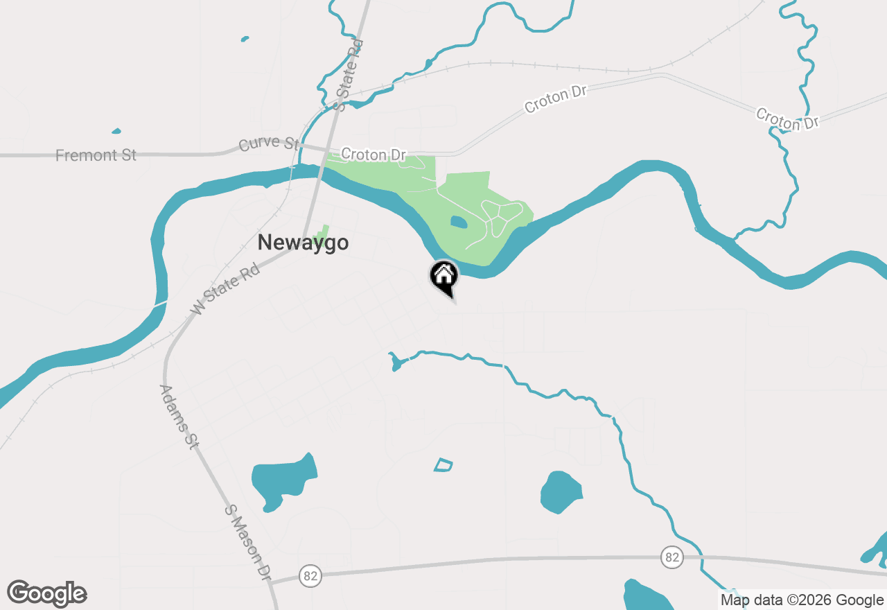 Map of 355 Quarterline Street, Newaygo, MI 49337