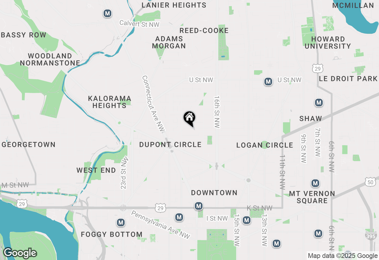 Map of 1749 Q Street Nw #F, Washington, DC 20009