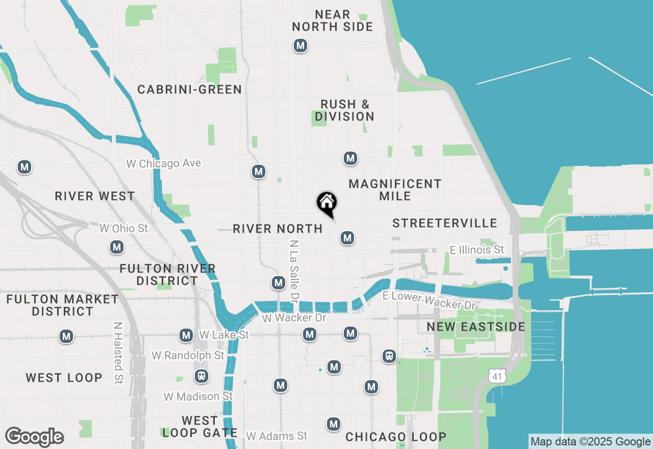 Map of 600 N Dearborn Street #1304, Chicago, IL 60654