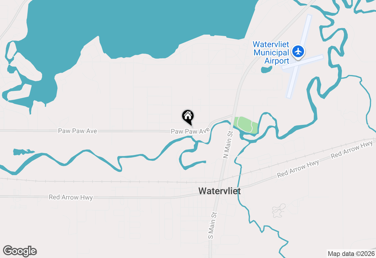 Map of 422 Paw Paw Avenue, Watervliet, MI 49098