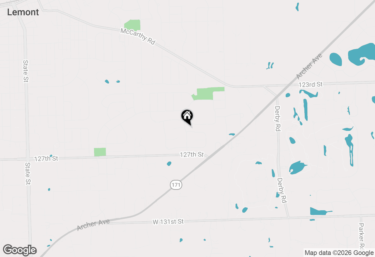 Map of 1231 Abbey Oaks Drive, Lemont, IL 60439