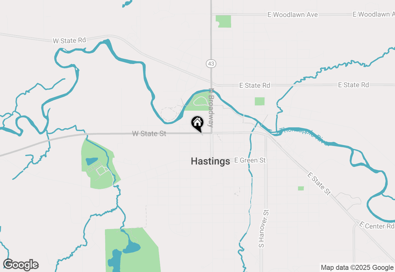 Map of 502 W State Street, Hastings, MI 49058