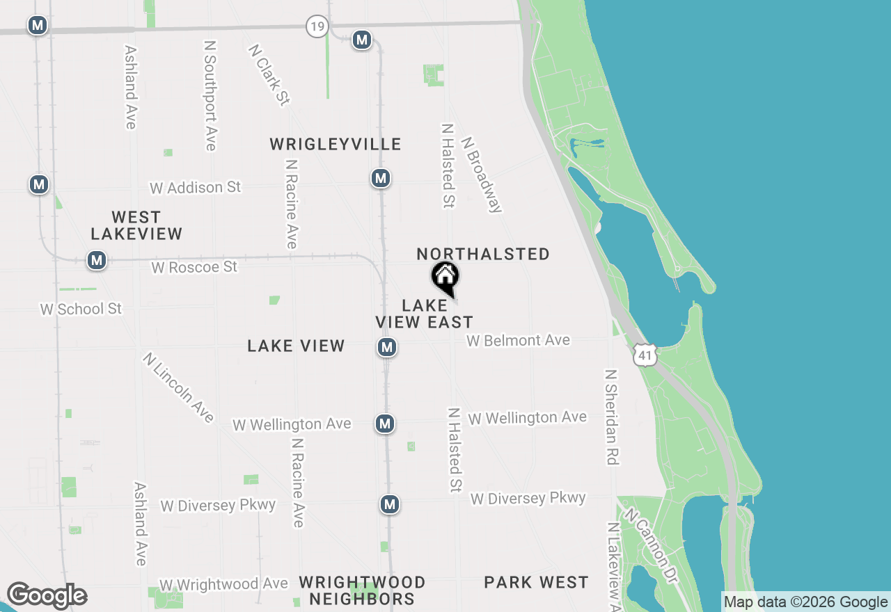 Map of 811 W Aldine Avenue #6S, Chicago, IL 60657