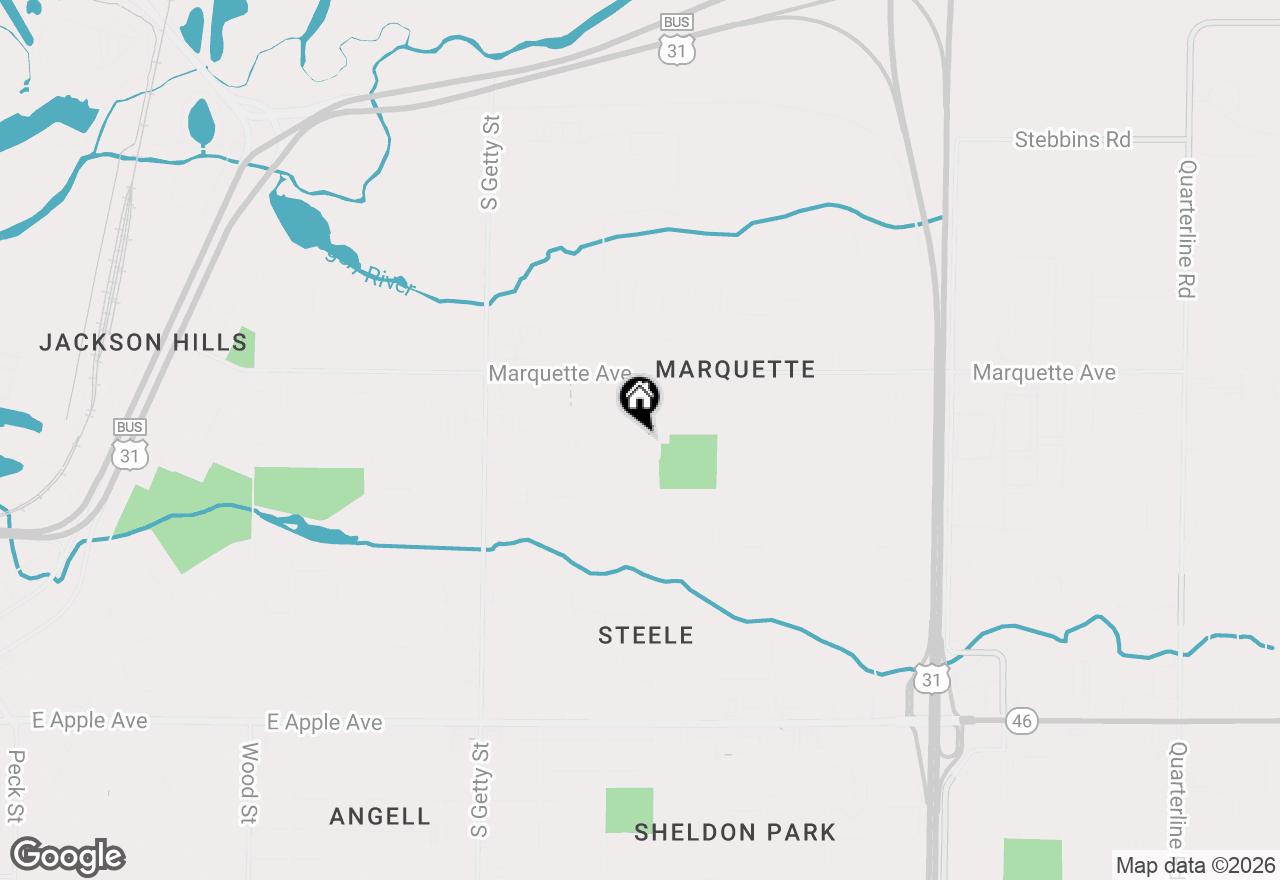 Map of 1065 James Avenue, Muskegon, MI 49442