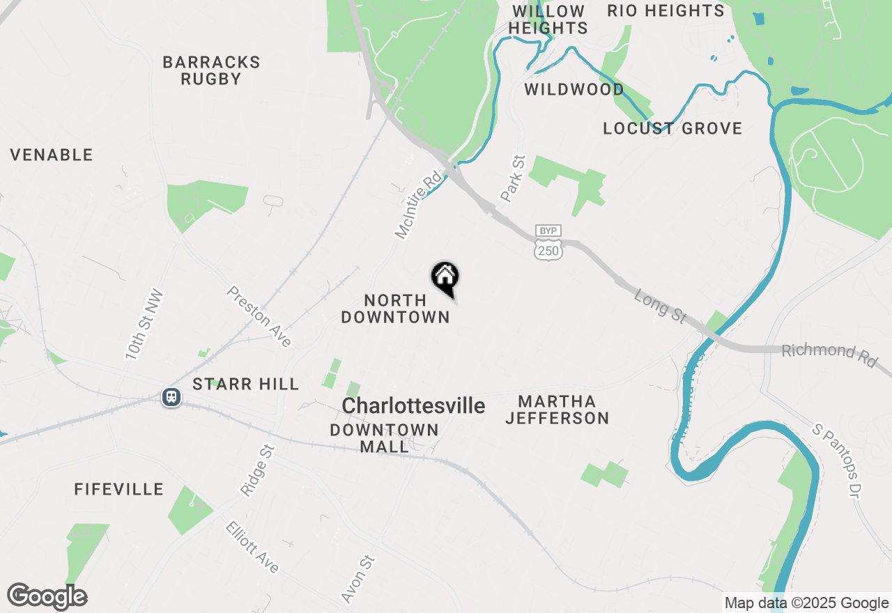 Map of 630 Park St #H, Charlottesville, VA 22902
