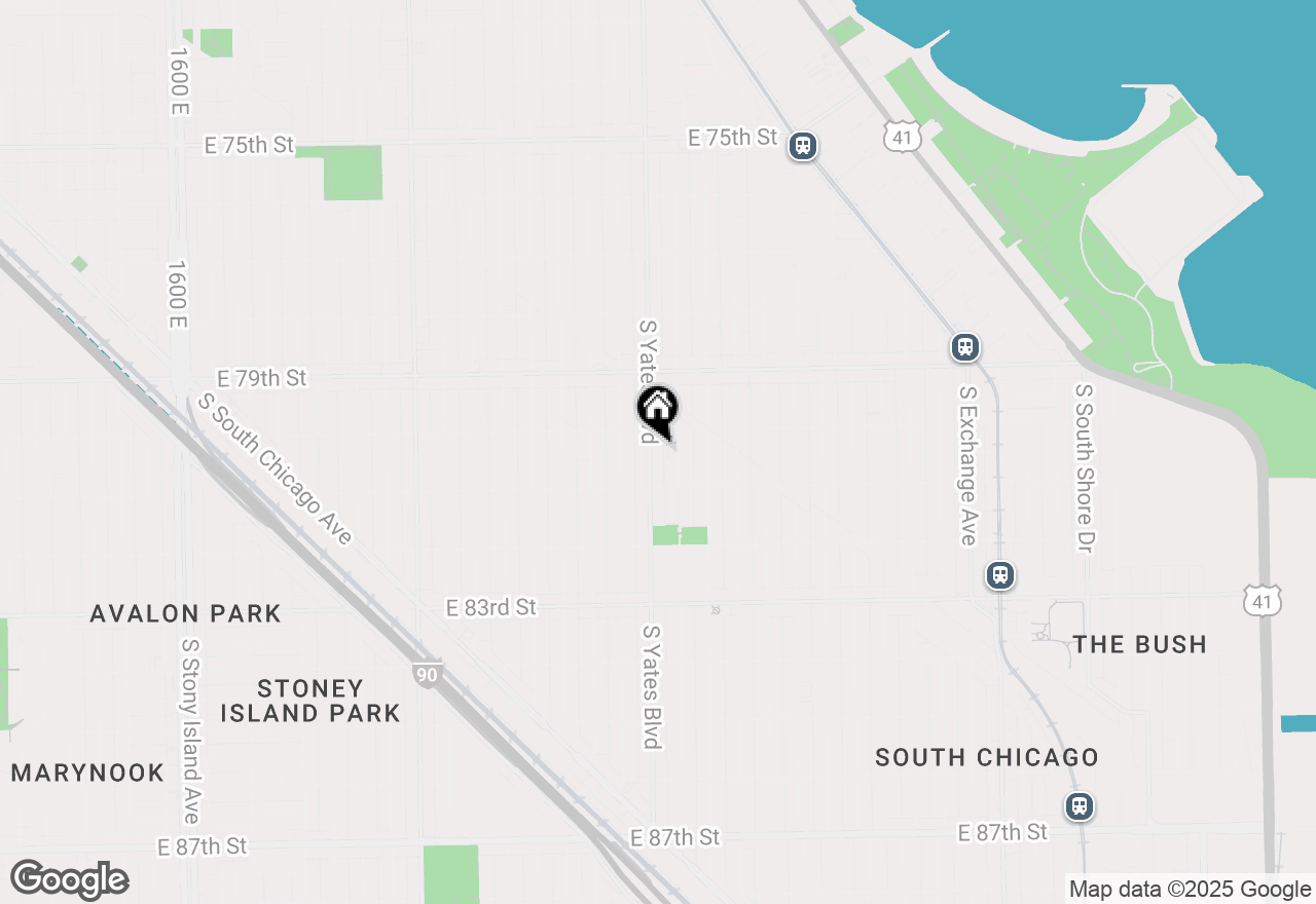 Map of 8023 S Yates Boulevard, Chicago, IL 60617