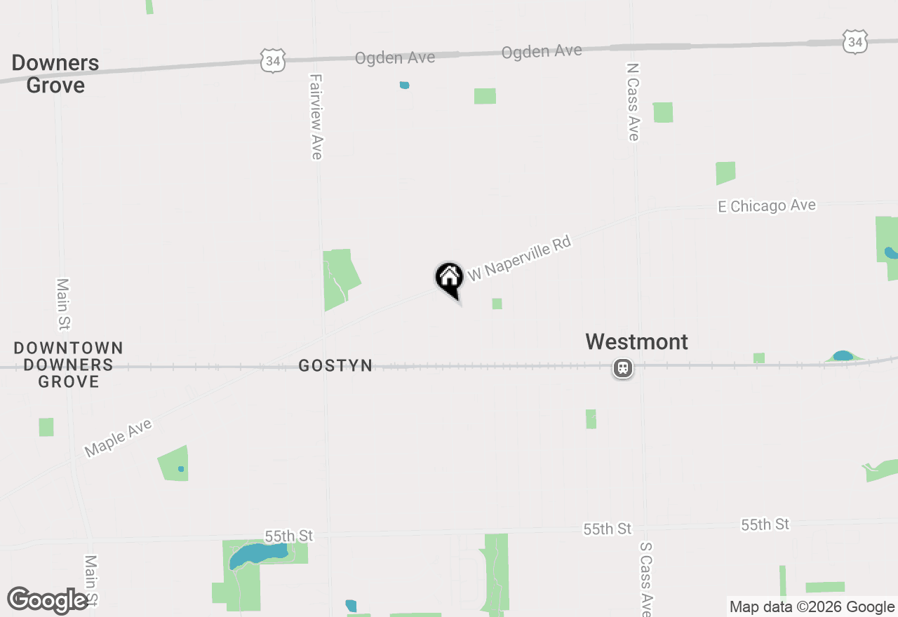 Map of (Address confidential), Westmont, Illinois 60559