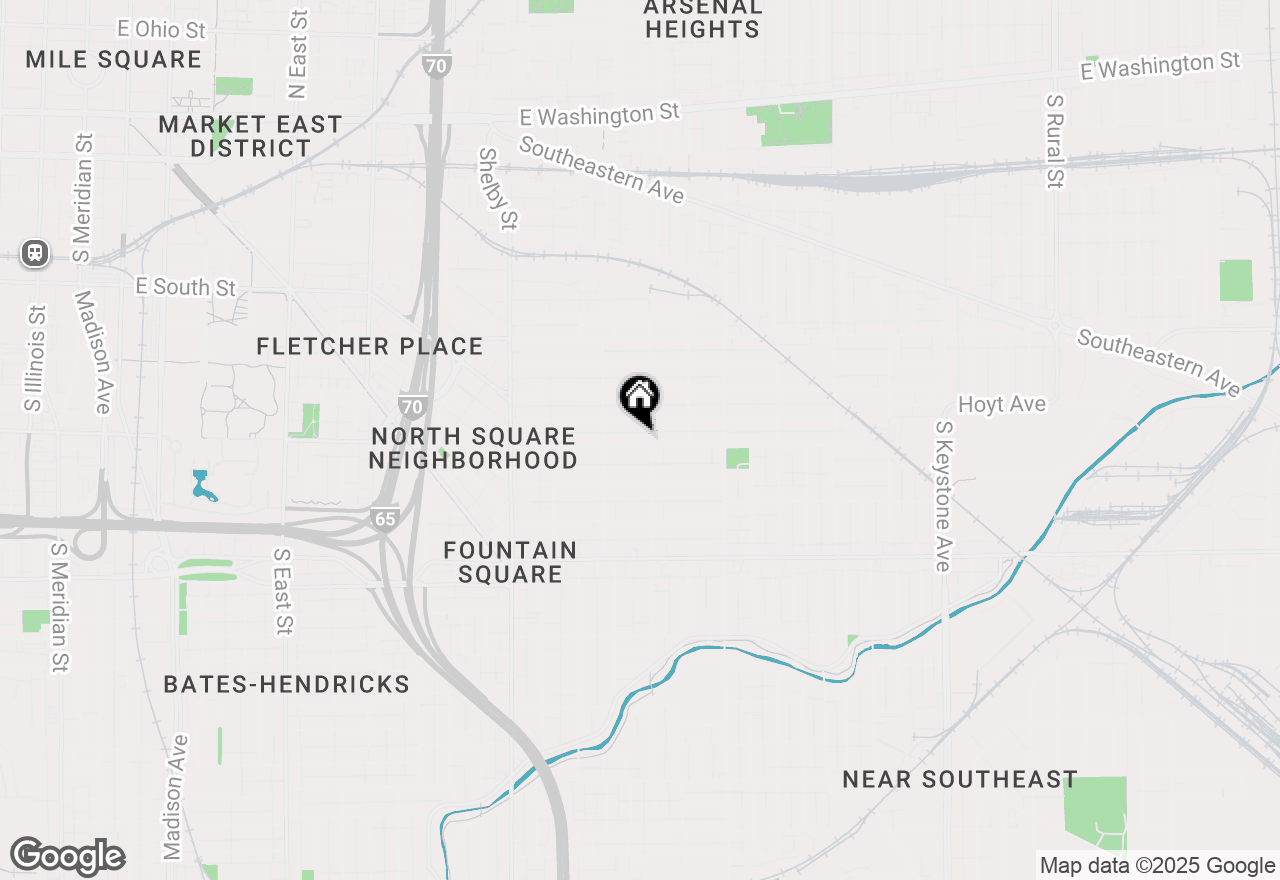 Map of 1452 Lexington Avenue, Indianapolis, IN 46203