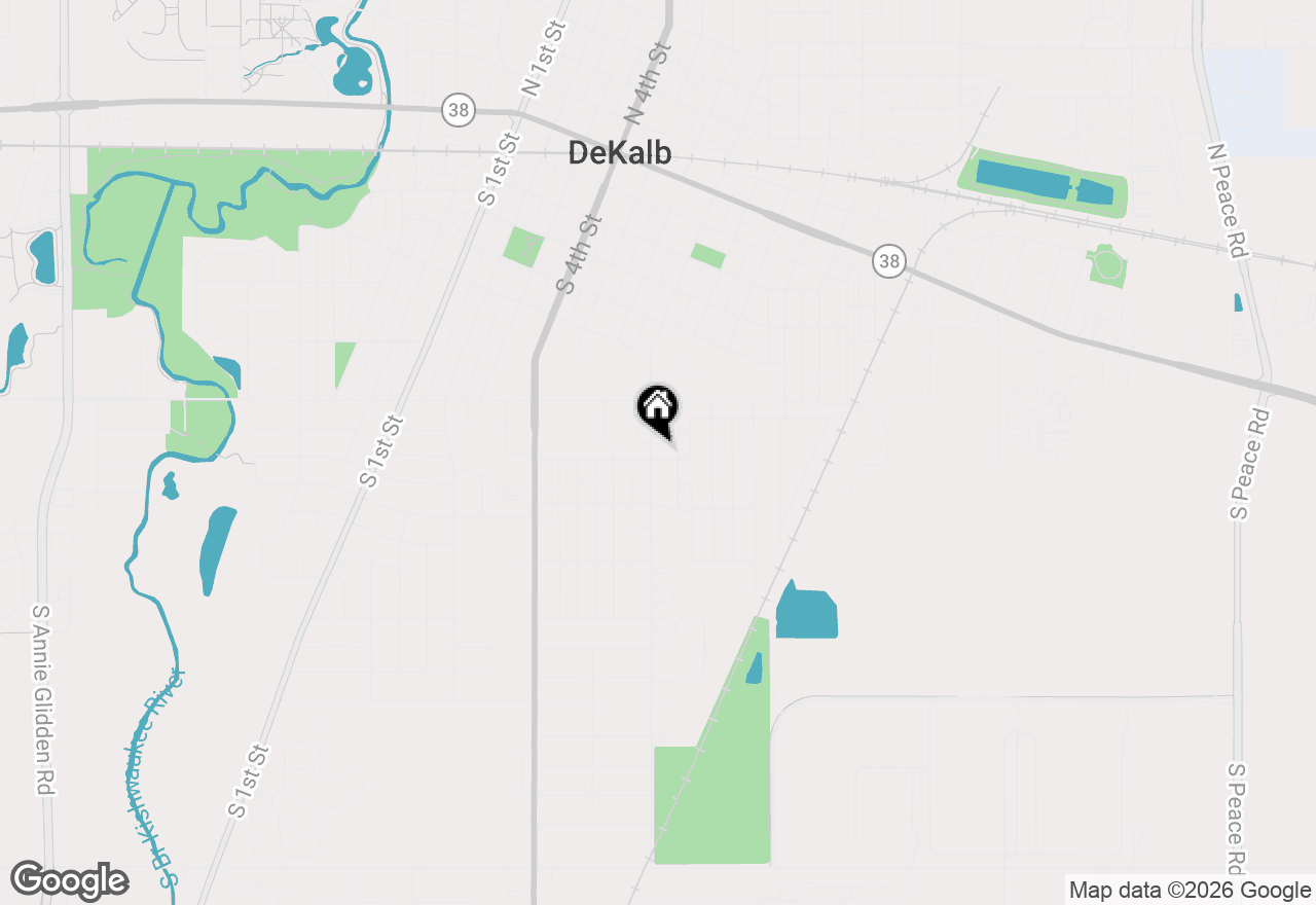 Map of 844 S 7th Street, Dekalb, IL 60115