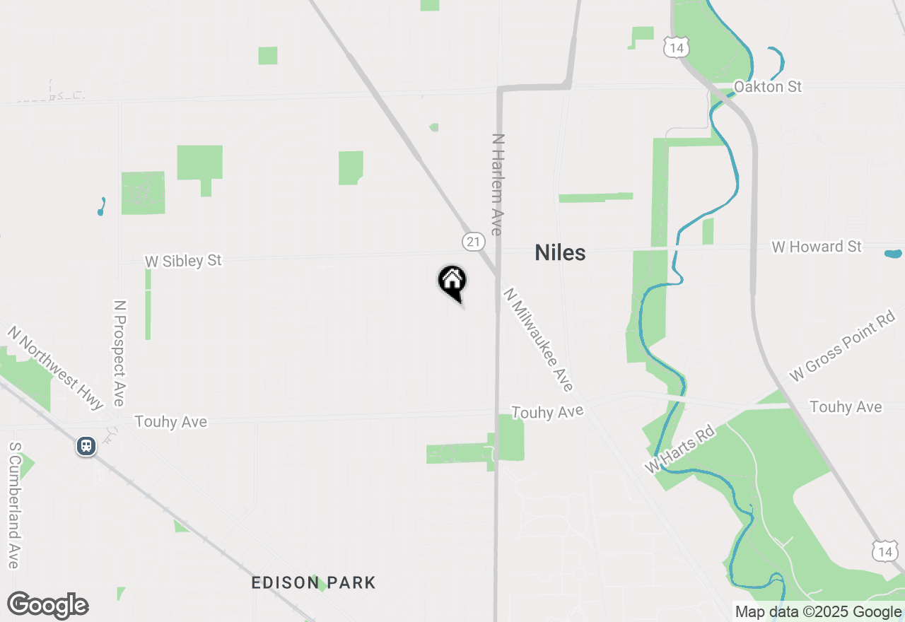 Map of 7432 N Octavia Avenue, Chicago, IL 60631