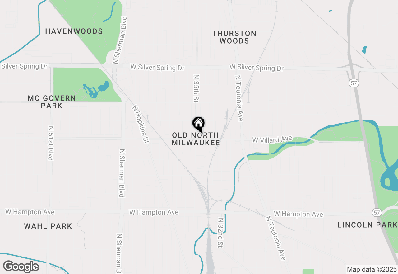 Map of 3422 W Villard Ave #3424, Milwaukee, WI 53209