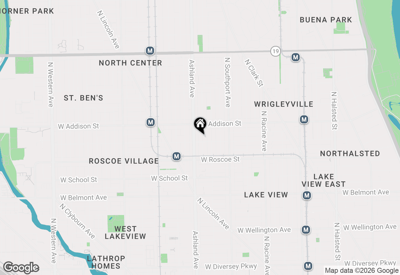 Map of 3512 N Bosworth Avenue, Chicago, IL 60657