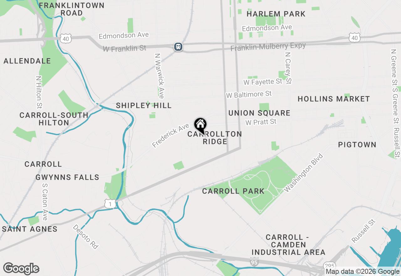 Map of 2106 Wilhelm Street, Baltimore, MD 21223