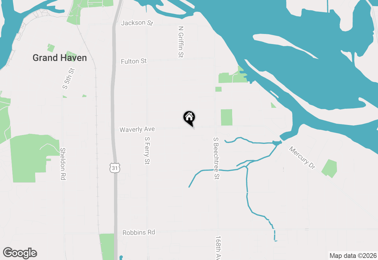 Map of 1322 Waverly Avenue, Grand Haven, MI 49417