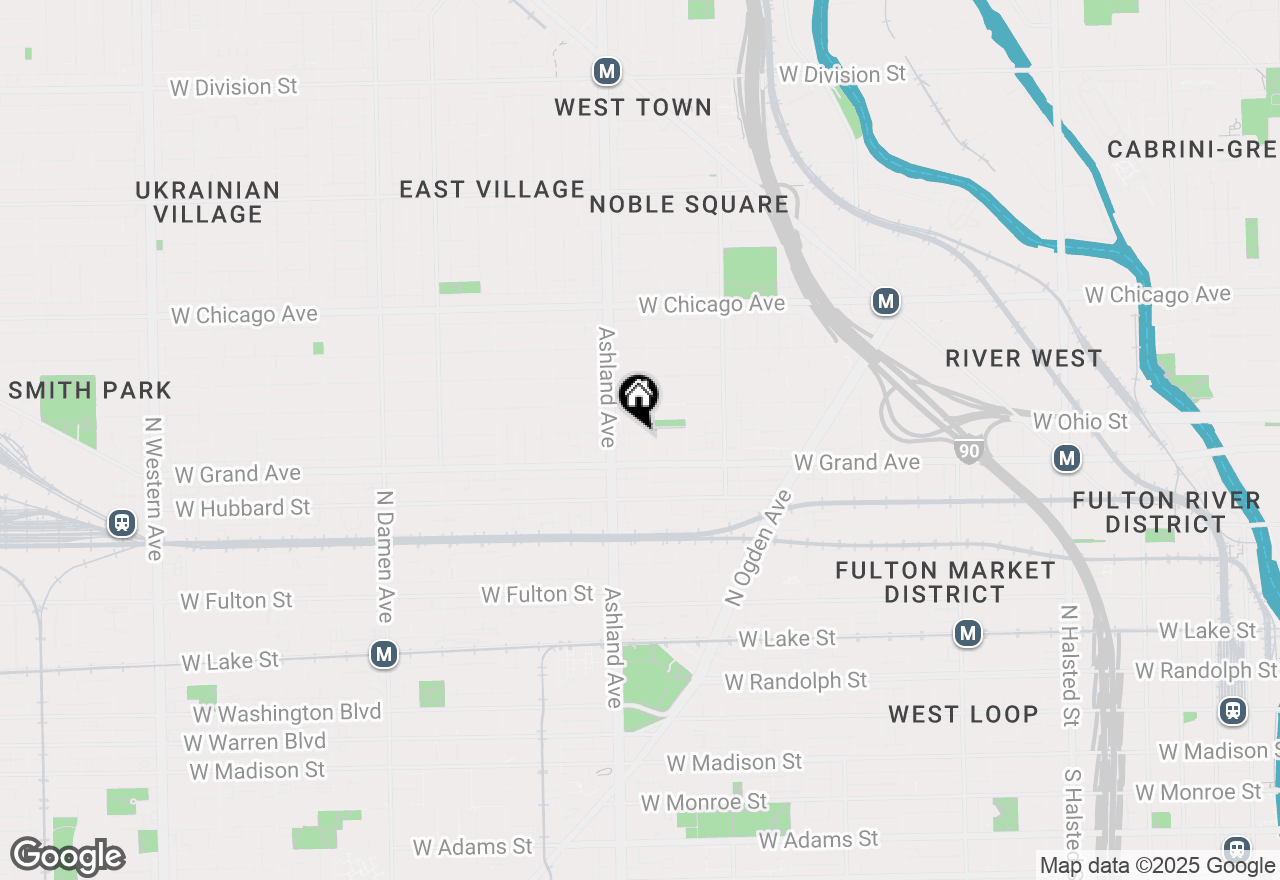 Map of 524 N Armour Street #2E, Chicago, IL 60642