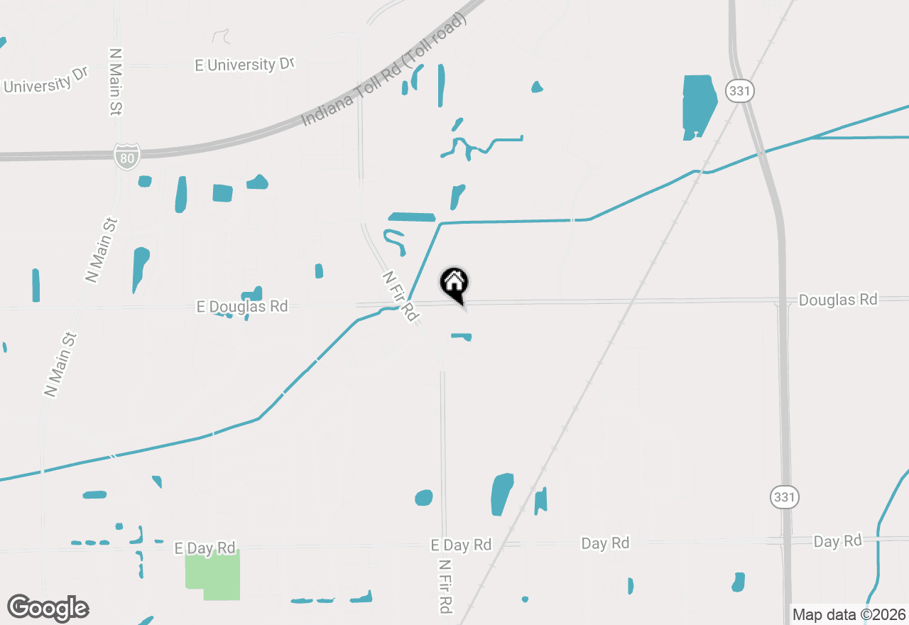 Map of 14942 Douglas Road, Mishawaka, IN 46545