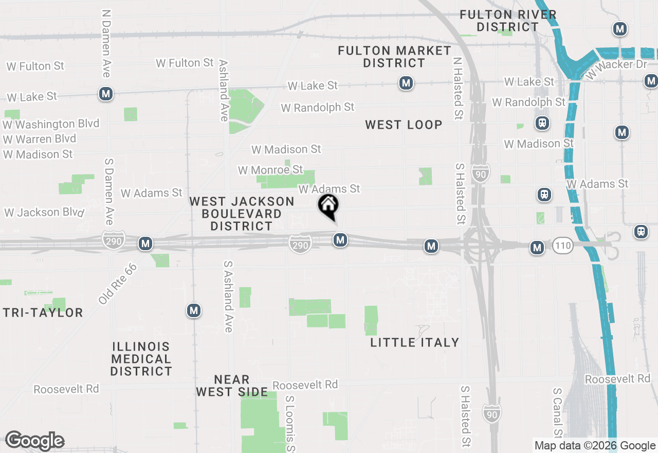 Map of 1224 W Van Buren Street #506, Chicago, IL 60607