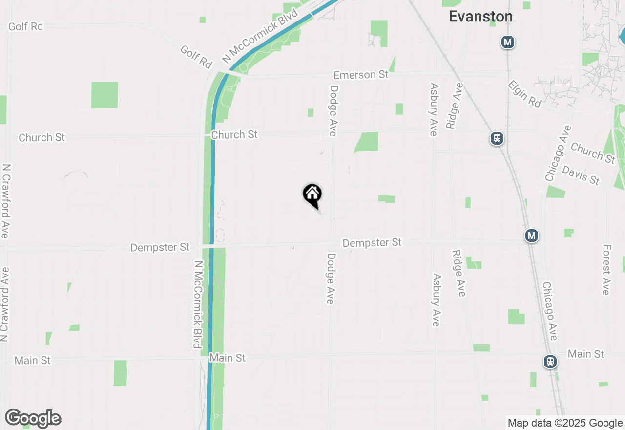 Map of (Address confidential), Evanston, Illinois 60201