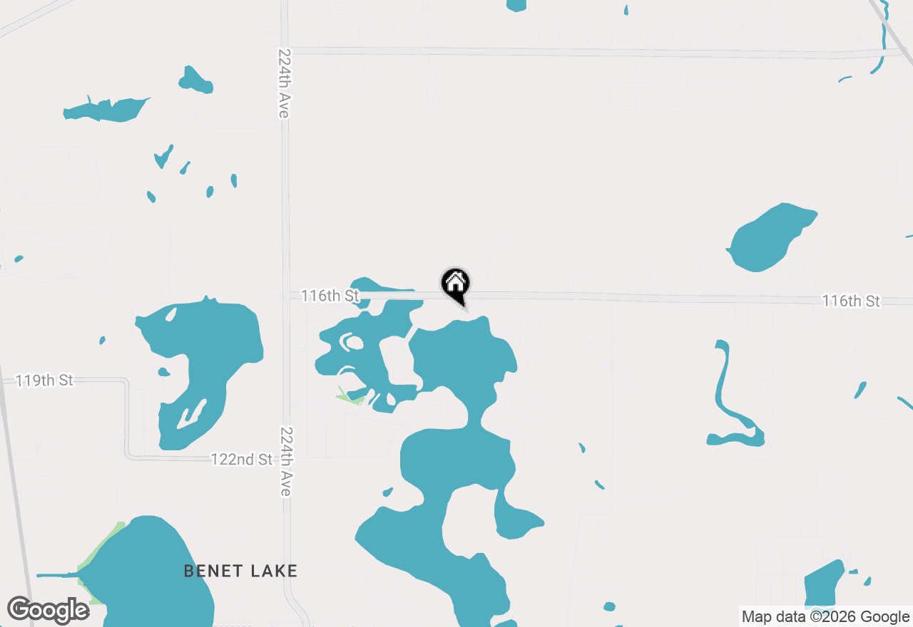 Map of 21605 117th St, Bristol, WI 53104