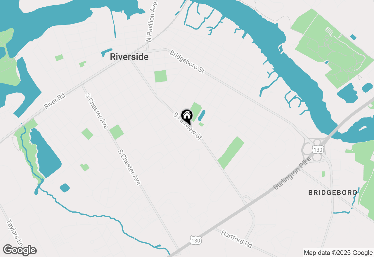 Map of 910 S Fairview Street, Riverside, NJ 08075