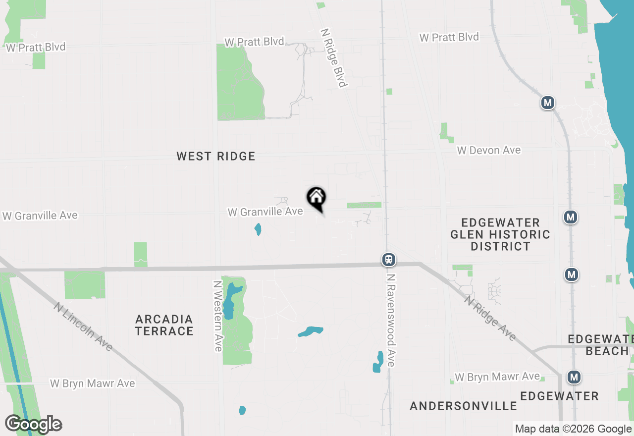 Map of 2025 W Granville Avenue #B110, Chicago, IL 60659