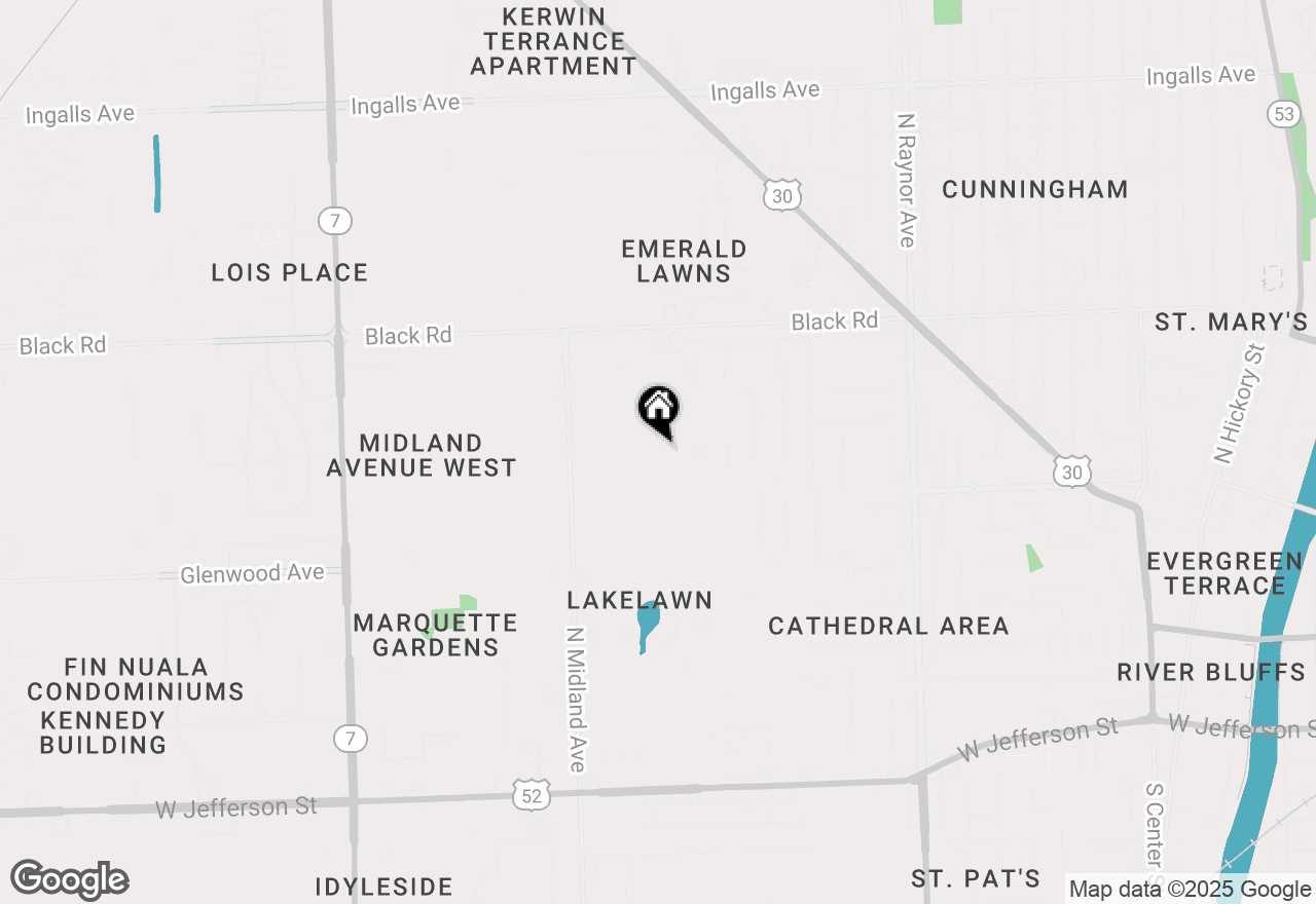 Map of 1210 Douglas St, Joliet, IL 60435