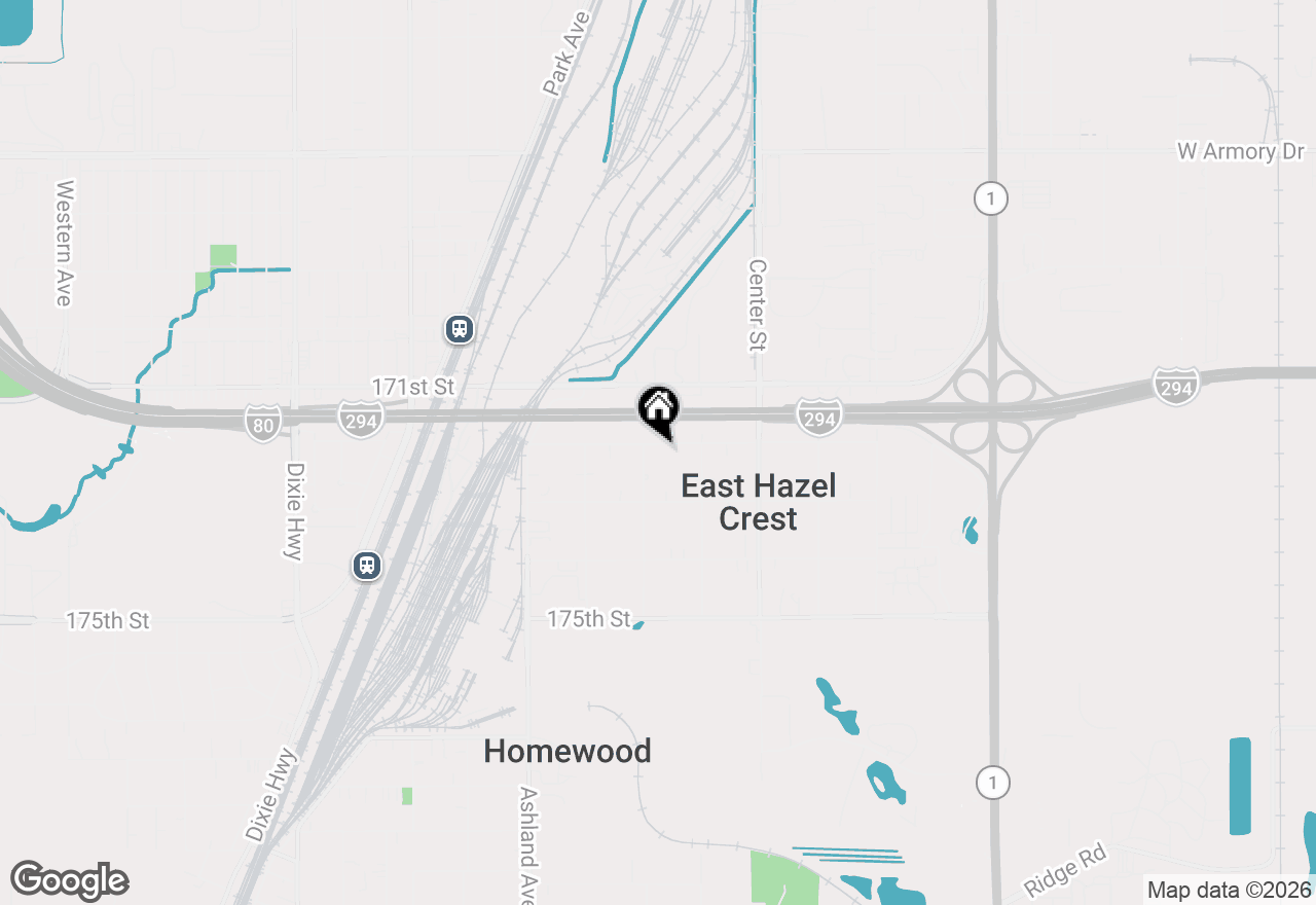 Map of (Address confidential), Hazel Crest, Illinois 60429