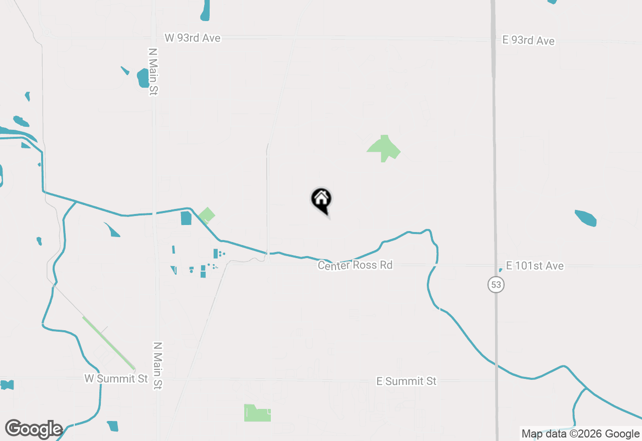 Map of 1604 W 99th Place, Crown Point, IN 46307