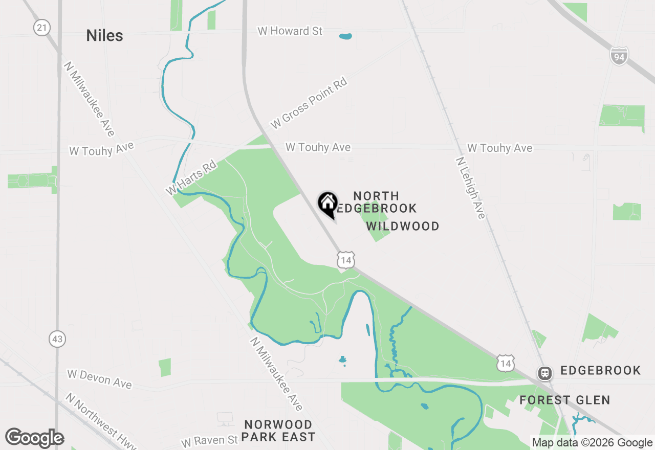 Map of 6957 N Caldwell Avenue, Chicago, IL 60646